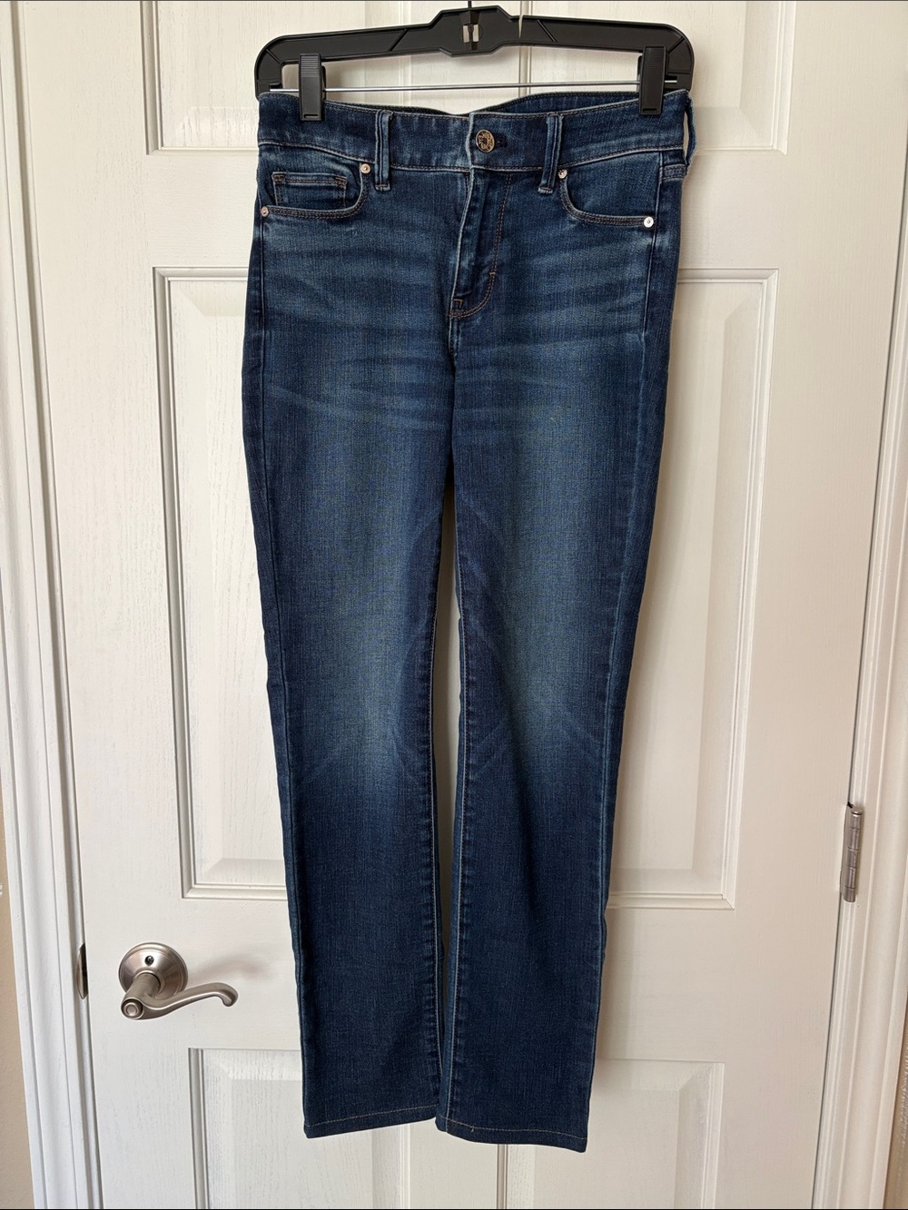 WHBM Dark Blue Women's Straight Jeans - Classic Denim